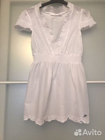 Блузки guess morgan mango 100 шёлк хлопок S р