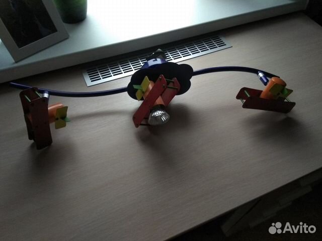 Комплект люстра +бра в детскую комнату