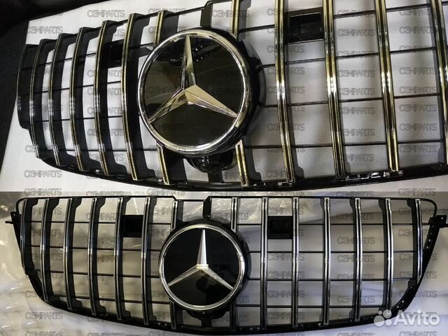 Решетка GL166 x166 GT amg panamerica вертикальная