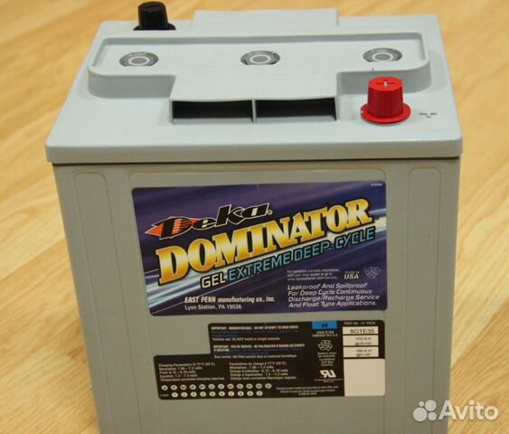 Тяговый аккумулятор Deka 8GTE35 (6V 210Ah)