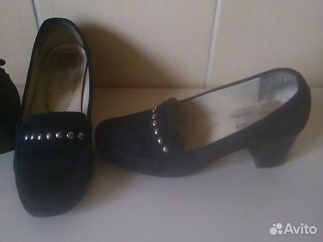 Туфли натураль.замша р37 две пары Италия, Бразилия