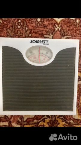 Весы напольные механические, scarlet