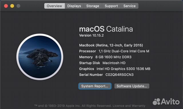 MacBook 12 Space gray 2015. акк: 53 цикла