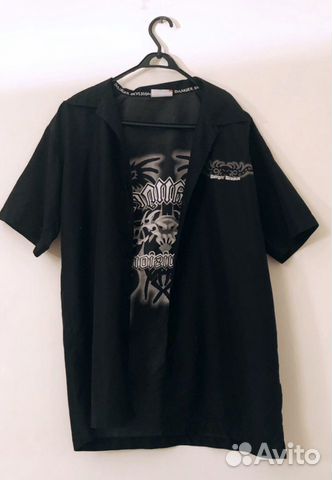 Винтажная рубашка-футболка Danger Division Винтажная рубашка-футболка Danger Division