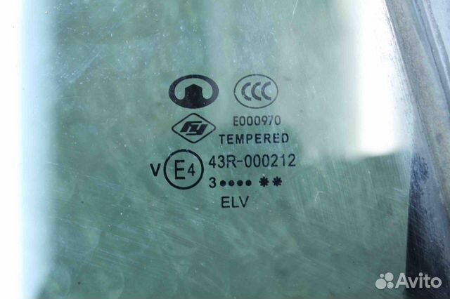 Стекло глухое двери задней левой Great Wall