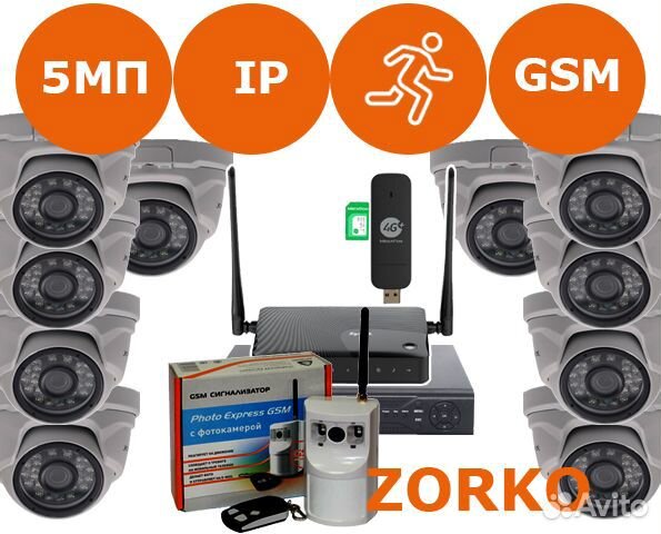 Видеонаблюдение комплект Photo Express IP5 № 770