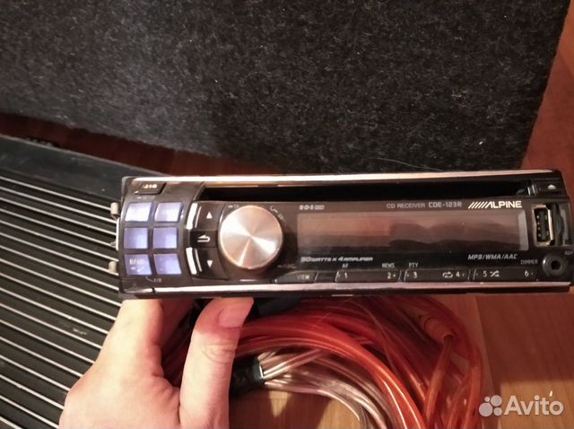 Усилитель, сабик,магнитола