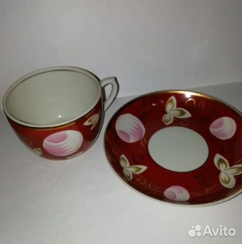 Чашка и блюдце времён СССР Чашка и блюдце времён СССР