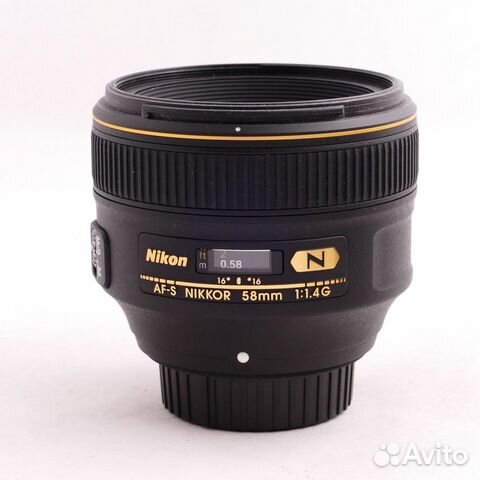 Nikon 58mm f/1.4G N AF-S Nikkor Nikon 58mm f/1.4G N AF-S Nikkor