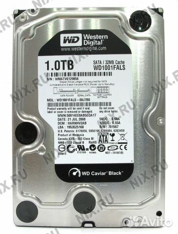 Жёсткий диск 1Tb SATA-II 300 WD Caviar Black Жёсткий диск 1Tb SATA-II 300 WD Caviar Black
