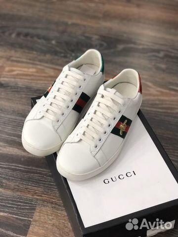 Кеды Gucci натуральная кожа белые Кеды Gucci натуральная кожа белые