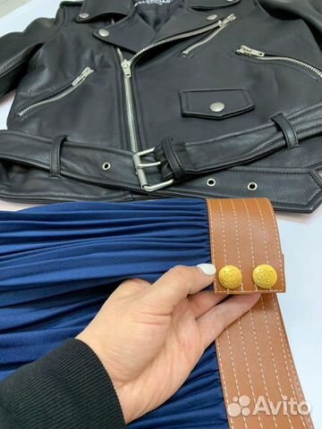 Кожаная чёрная куртка Balenciaga Кожаная чёрная куртка Balenciaga