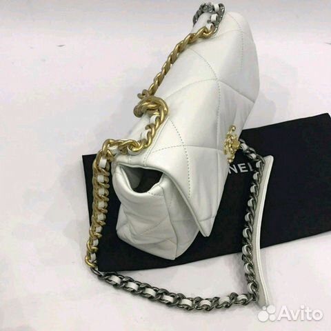 Сумка-конверт Chanel 19 30см белый