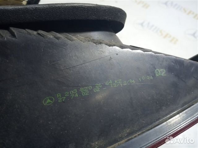 Фонарь правый Mercedes C-Class W203 M271 2006 Фонарь правый Mercedes C-Class W203 M271 2006