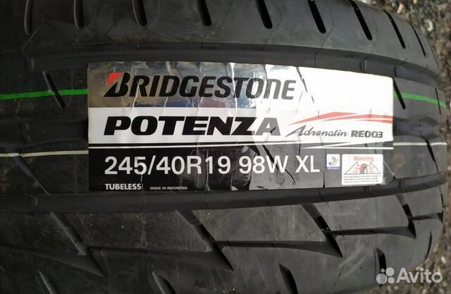 Новые 2шт. Bridgestone 245/40r19 Adrenalin RE003 Новые 2шт. Bridgestone 245/40r19 Adrenalin RE003
