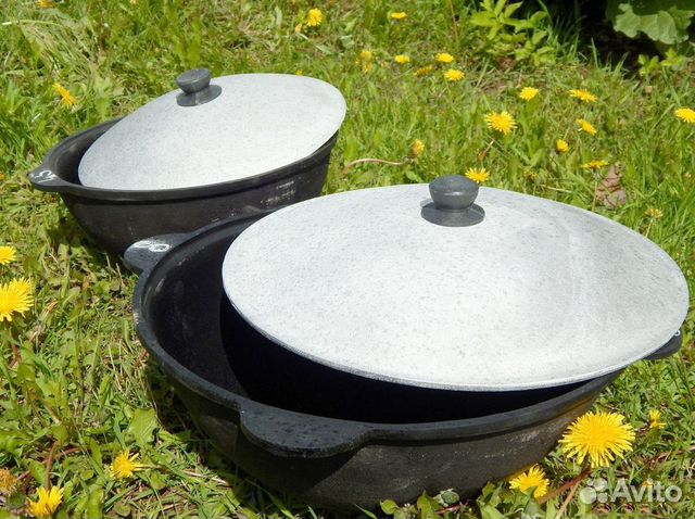 Казан Чугунный. Новый + Шумовка в подарок