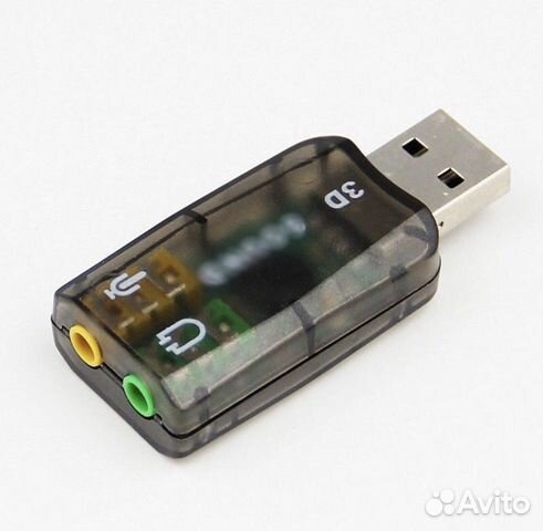 Внешняя звуковая карта USB 2.0 Внешняя звуковая карта USB 2.0