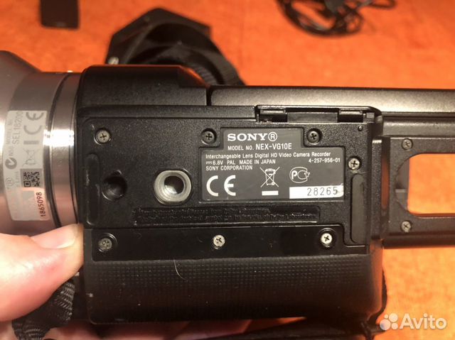 Видеокамера sony Nex-vg10