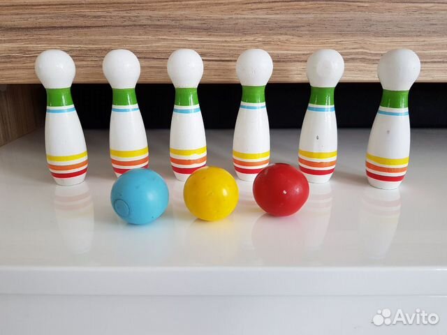 Игрушка деревянный боулинг