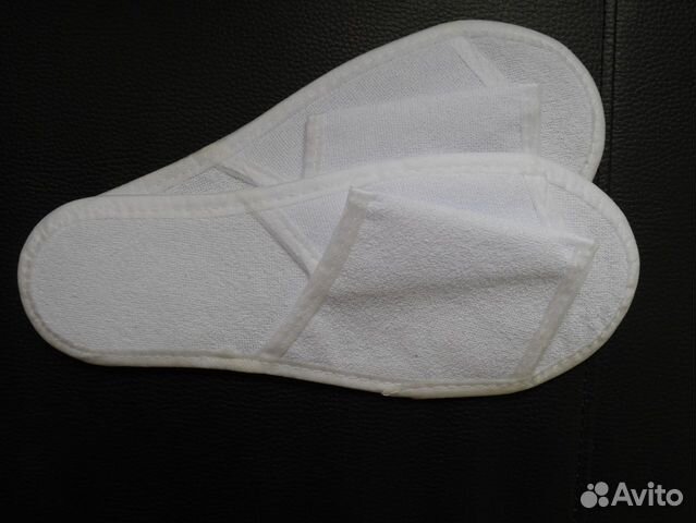 Махровые одноразовые тапочки, 10 пар Махровые одноразовые тапочки, 10 пар