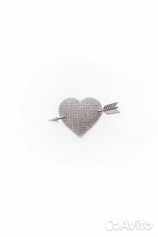 Брошь Сердце Eurobijoux