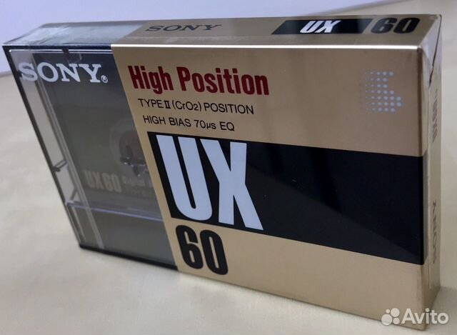 Аудиокассета Sony UX 60 min Аудиокассета Sony UX 60 min