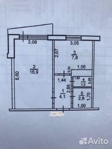 1-к квартира, 33 м², 7/9 эт. 1-к квартира, 33 м², 7/9 эт.