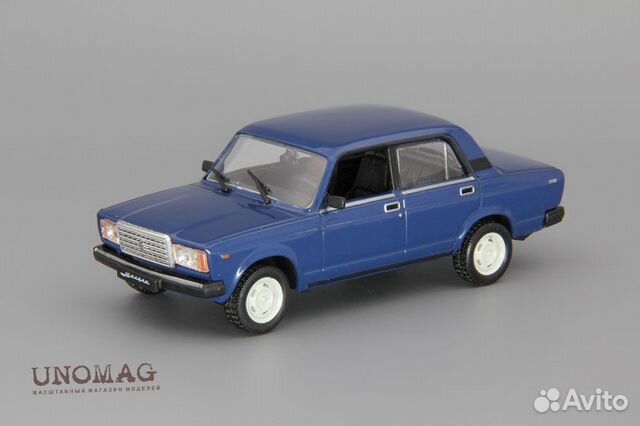 1:43 ваз 2107 Жигули, Автолегенды СССР 31, синий 1:43 ваз 2107 Жигули, Автолегенды СССР 31, синий