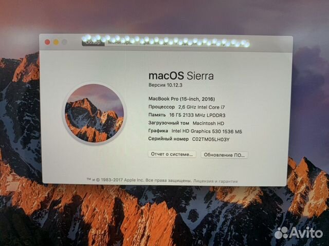 MacBook Pro 15 2016 2.6/16/1TB