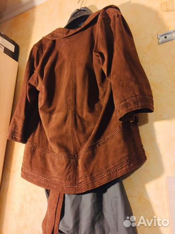 Дубленка-жакет Alberta Ferretti, замша