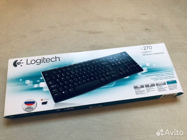 Клавиатура беспроводная Logitech K270 Black USB Клавиатура беспроводная Logitech K270 Black USB