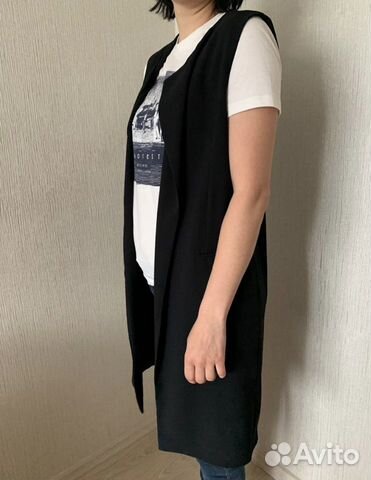 Zara удлиненная жилетка Zara удлиненная жилетка