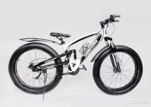 Велосипед Фэтбайк GreenBike Белый Велосипед Фэтбайк GreenBike Белый