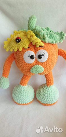 Вязаная игрушка Тыква