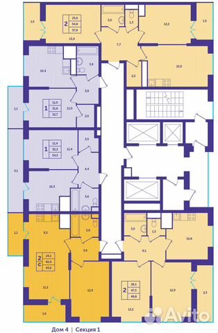 1-к квартира, 32.7 м², 21/25 эт. 1-к квартира, 32.7 м², 21/25 эт.
