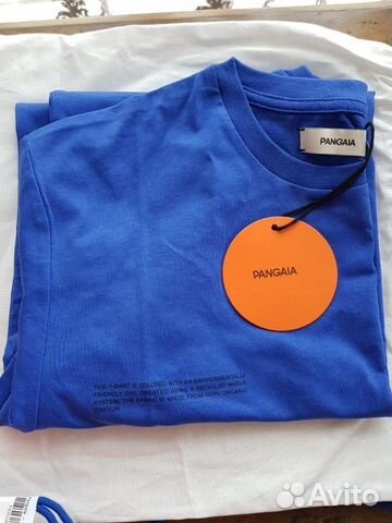Футболка Pangaia новая Cobalt blue