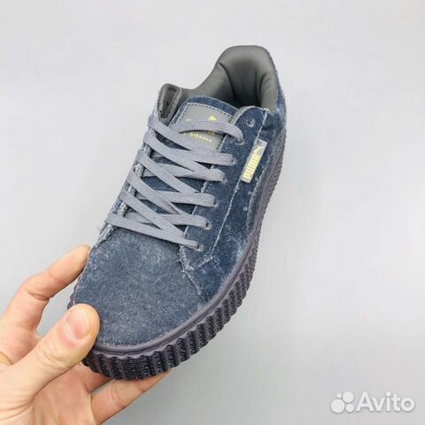 Кроссовки Puma x Rihanna Creeper Velvet Gray Кроссовки Puma x Rihanna Creeper Velvet Gray