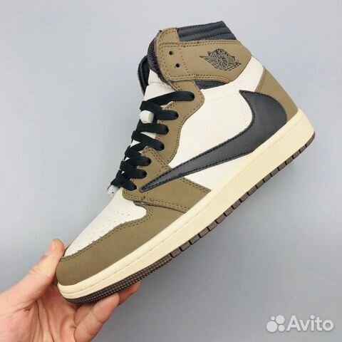 Кроссовки Nike Air Jordan1 коричневые Кроссовки Nike Air Jordan1 коричневые