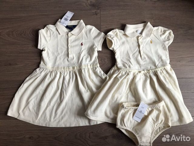 Платья Ralph Lauren новые 4Т и 24 М