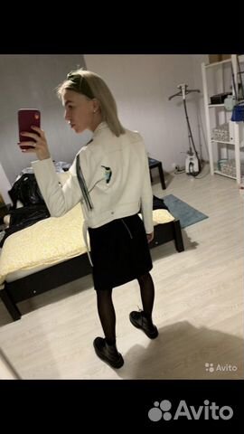 Куртка кожаная Maje оригинал вышивка Куртка кожаная Maje оригинал вышивка