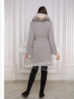 Пальто зимнее с мехом 40-42 разм