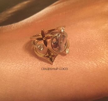 Золотое кольцо с брил. 0.2 ct Louis Vuitton