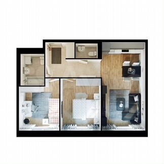 2-к квартира, 53.9 м², 25/25 эт.