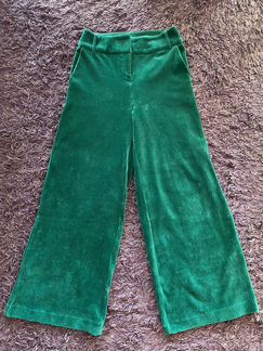Широкие вельветовые брюки и топ