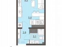 Квартира-студия, 20,4 м², 24/26 эт.