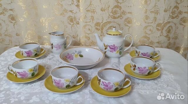 Сервиз Рижский завод Кофейник Сахарница Рига