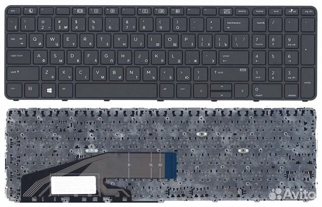 Клавиатура HP ProBook 450 G3, 455 G3 черная
