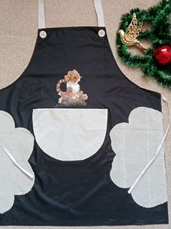 Подарок хозяющке. Фартук с тигрятами. Фартук кух