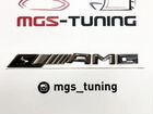 Шильдик AMG S на крышку багажника хром