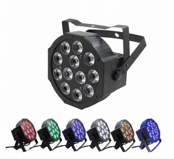 Цветной прожектор Led mini par 12 rgbwa+UV + пульт